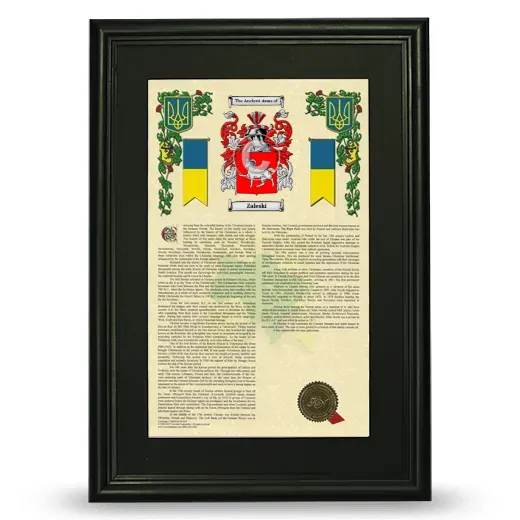 Zaleski Deluxe Armorial Framed - Black