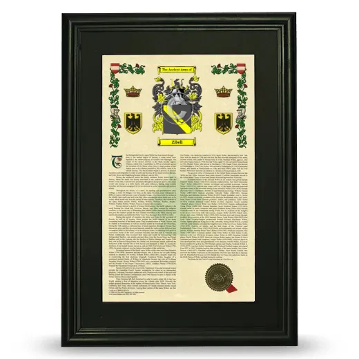 Zibell Deluxe Armorial Framed - Black