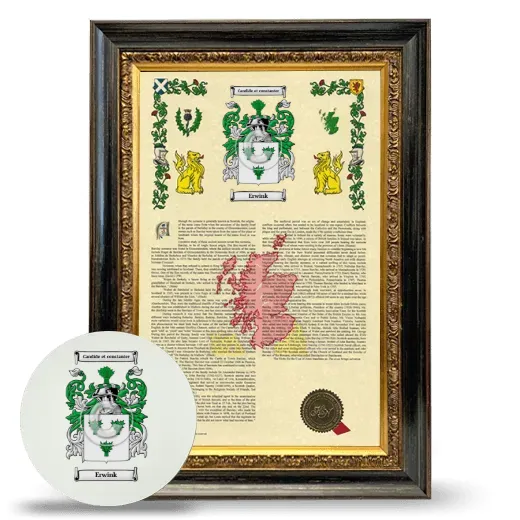 Erwink Framed Armorial History and Mouse Pad - Heirloom
