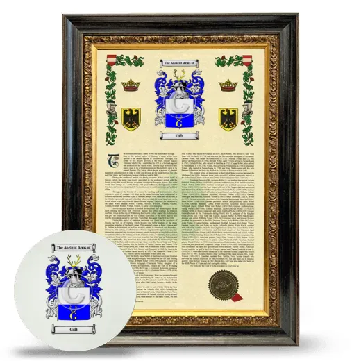 Gift Framed Armorial History and Mouse Pad - Heirloom
