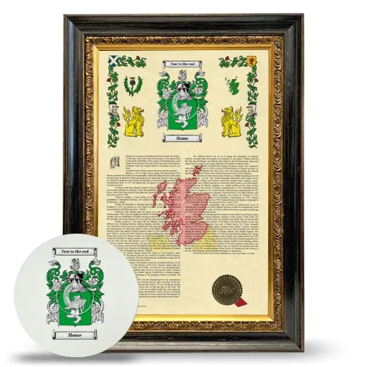 Home Framed Armorial History and Mouse Pad - Heirloom