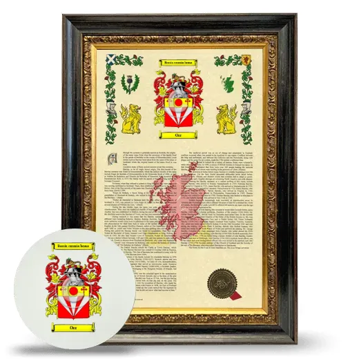 Orr Framed Armorial History and Mouse Pad - Heirloom