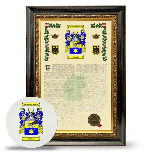 Sibbald Framed Armorial History and Mouse Pad - Heirloom