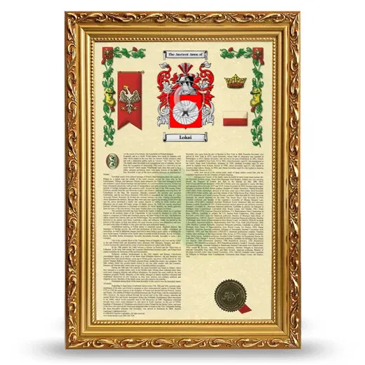 Lokai Armorial History Framed - Gold