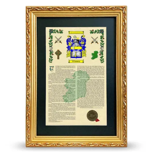 O'Connery Deluxe Armorial Framed - Gold