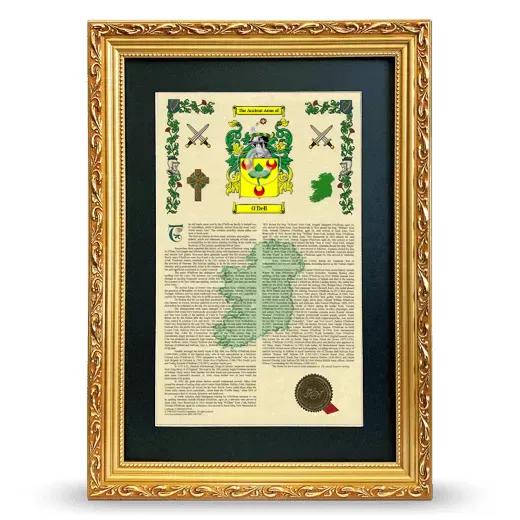 O'Dell Deluxe Armorial Framed - Gold