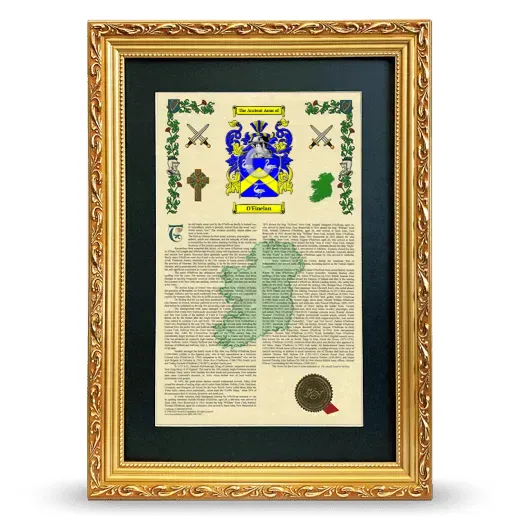 O'Finelan Deluxe Armorial Framed - Gold