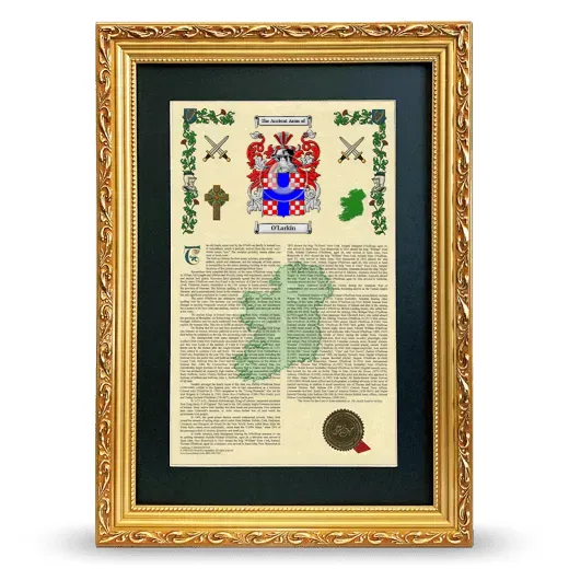 O'Larkin Deluxe Armorial Framed - Gold