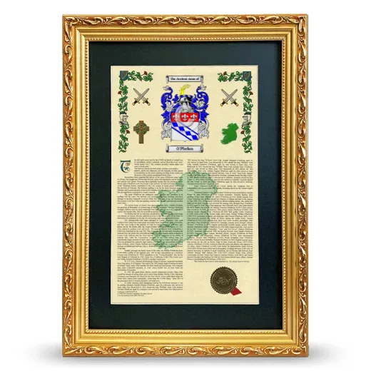 O'Phelan Deluxe Armorial Framed - Gold