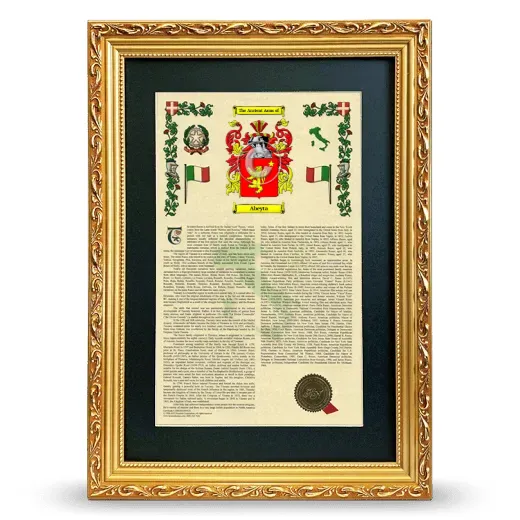 Abeyta Deluxe Armorial Framed - Gold