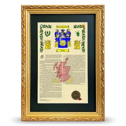 Abram Deluxe Armorial Framed - Gold