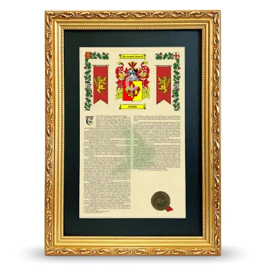 Achely Deluxe Armorial Framed - Gold