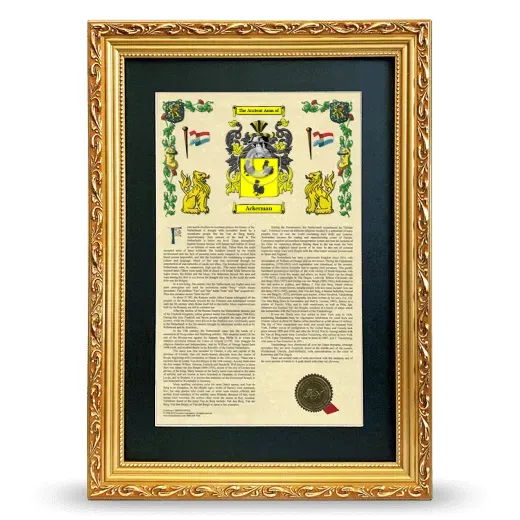 Ackerman Deluxe Armorial Framed - Gold