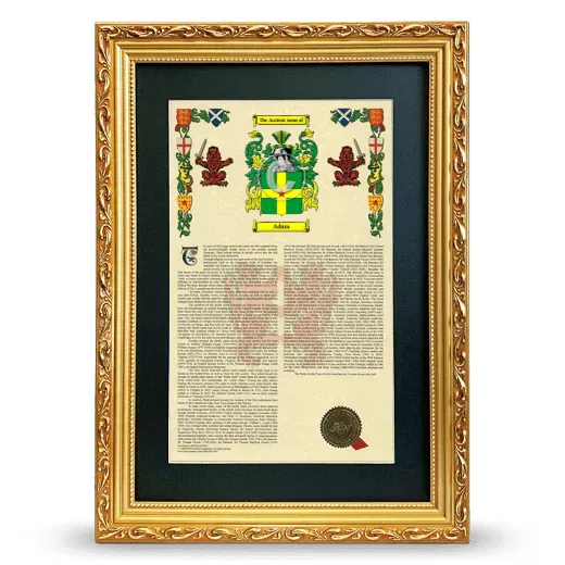 Adam Deluxe Armorial Framed - Gold