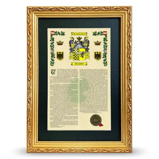 Ahrensdorf Deluxe Armorial Framed - Gold