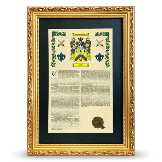 Alaire Deluxe Armorial Framed - Gold