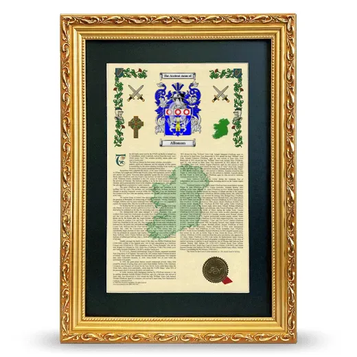 Alloman Deluxe Armorial Framed - Gold