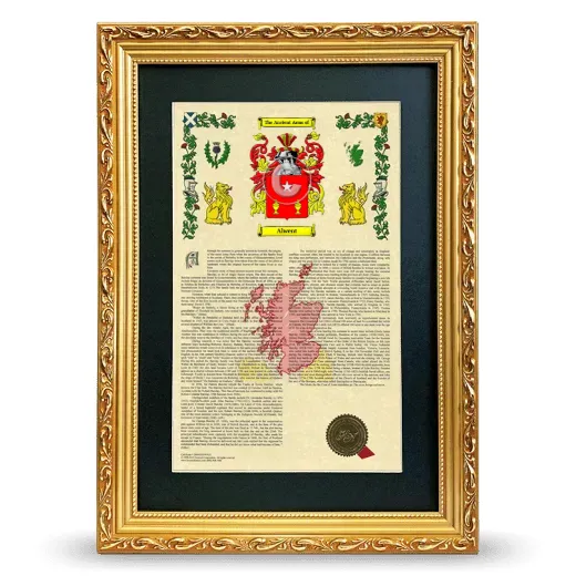 Alwent Deluxe Armorial Framed - Gold