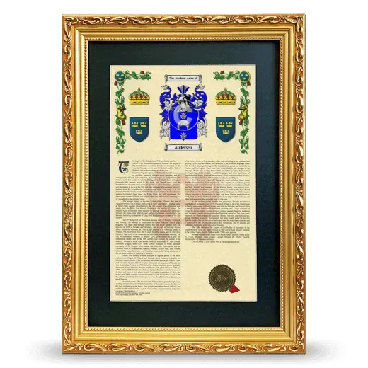 Andersen Deluxe Armorial Framed - Gold