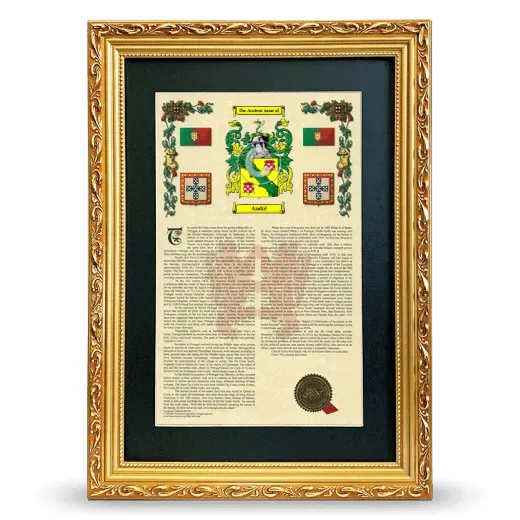 André Deluxe Armorial Framed - Gold