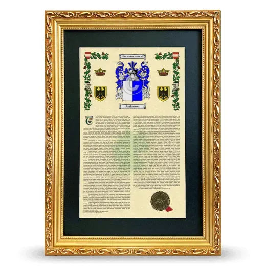 Andressen Deluxe Armorial Framed - Gold