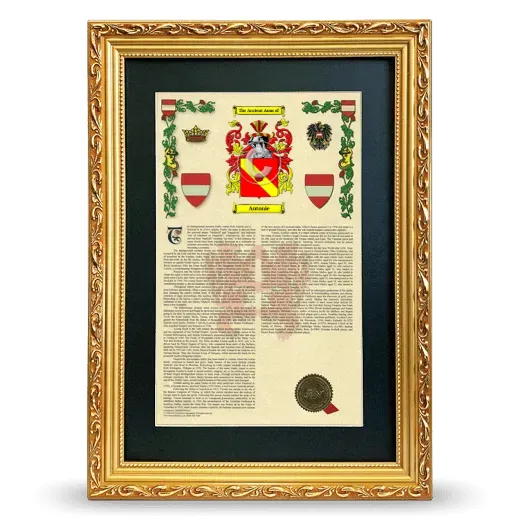 Antonie Deluxe Armorial Framed - Gold