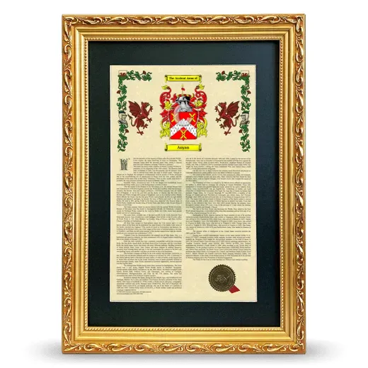 Anyan Deluxe Armorial Framed - Gold