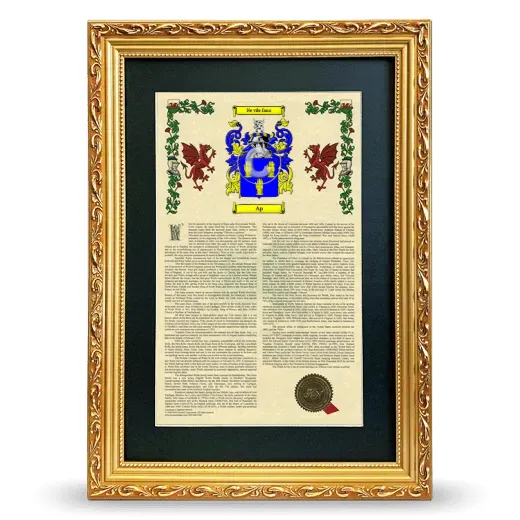 Ap Deluxe Armorial Framed - Gold