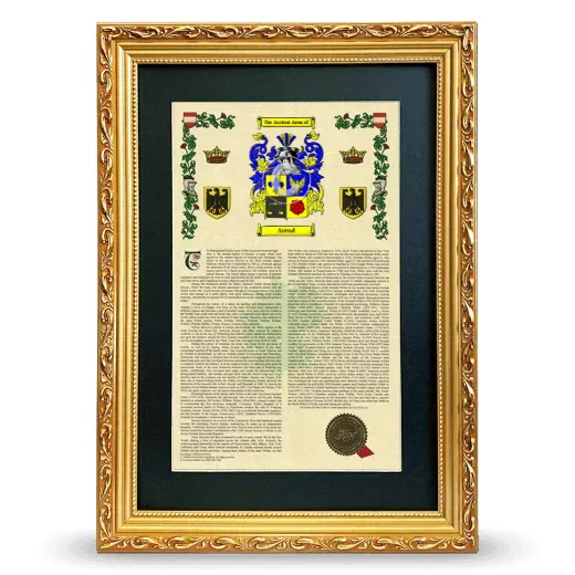 Arend Deluxe Armorial Framed - Gold