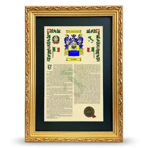 Azzolina Deluxe Armorial Framed - Gold
