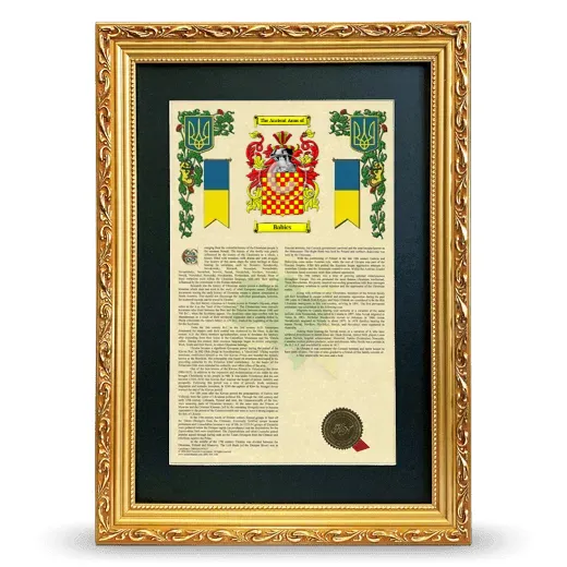 Babics Deluxe Armorial Framed - Gold