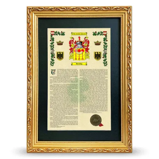Barning Deluxe Armorial Framed - Gold
