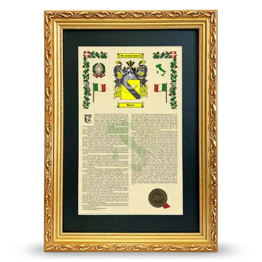 Basco Deluxe Armorial Framed - Gold