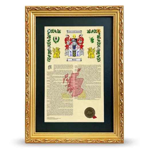 Beaty Deluxe Armorial Framed - Gold