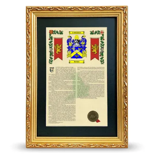 Beebee Deluxe Armorial Framed - Gold