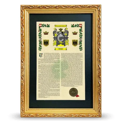Behnke Deluxe Armorial Framed - Gold