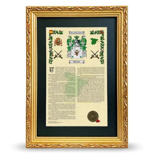Bejerano Deluxe Armorial Framed - Gold