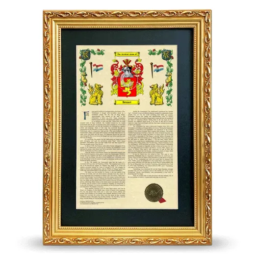 Bennet Deluxe Armorial Framed - Gold