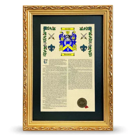 Blanchette Deluxe Armorial Framed - Gold