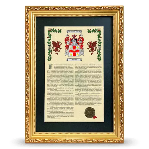 Blevins Deluxe Armorial Framed - Gold