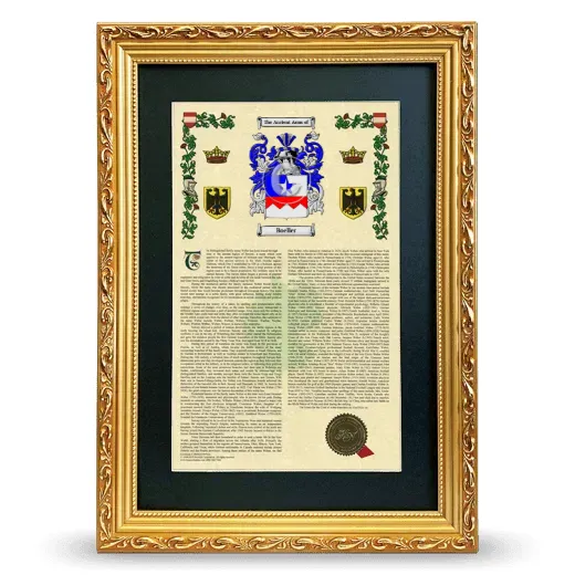 Boeller Deluxe Armorial Framed - Gold