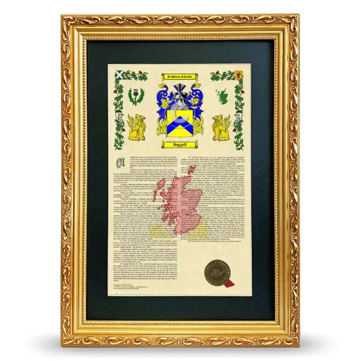 Boggell Deluxe Armorial Framed - Gold