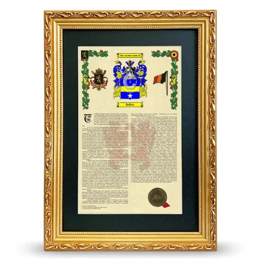 Bollen Deluxe Armorial Framed - Gold