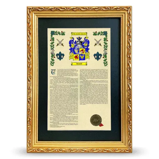 Bonald Deluxe Armorial Framed - Gold