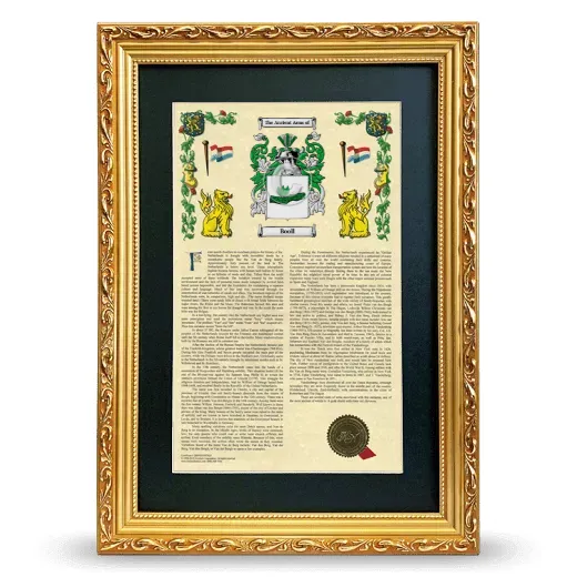 Booll Deluxe Armorial Framed - Gold