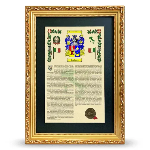 Boschetto Deluxe Armorial Framed - Gold