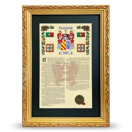 Botello Deluxe Armorial Framed - Gold