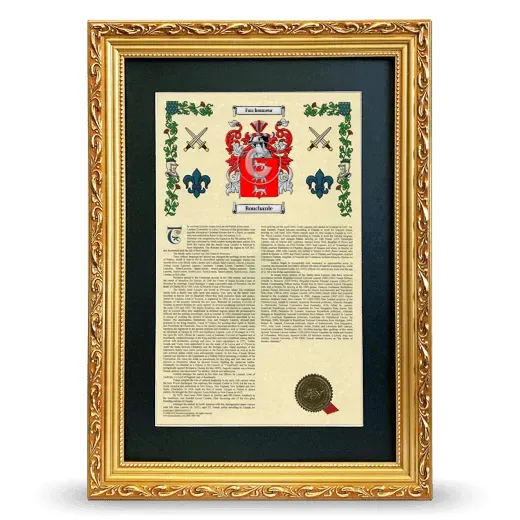 Boucharde Deluxe Armorial Framed - Gold