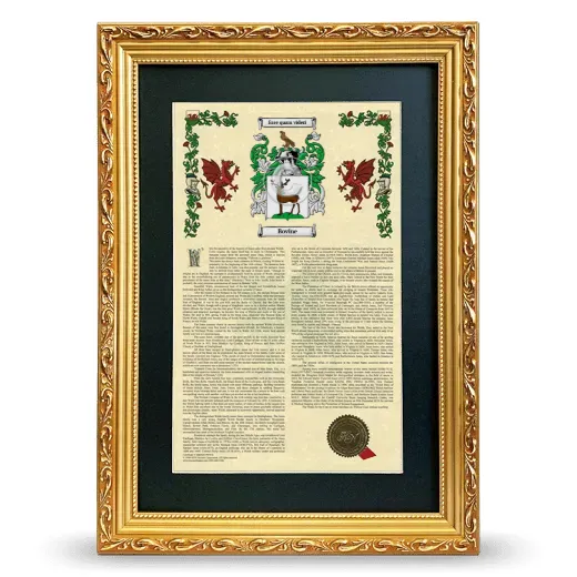 Bovine Deluxe Armorial Framed - Gold