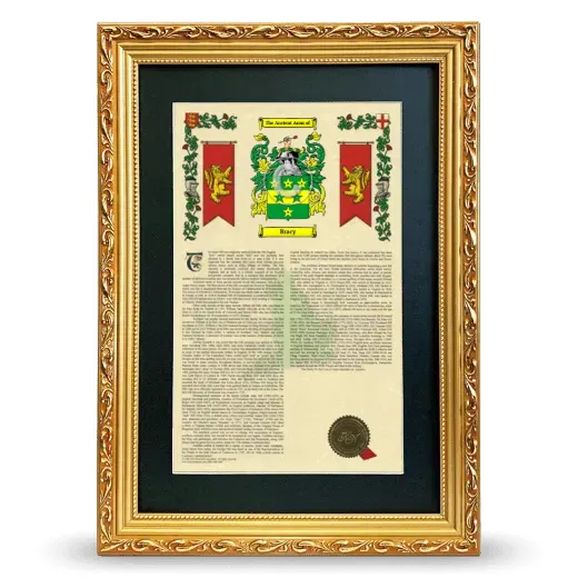 Bracy Deluxe Armorial Framed - Gold